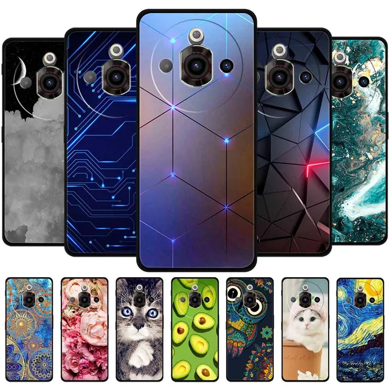 Para ZTE NUBIA FOCUS PRO 5G funda animales silicona suave TPU fundas de teléfono contraportada para Z2351N 6,72 "lobo Protector a prueba de golpes Capa