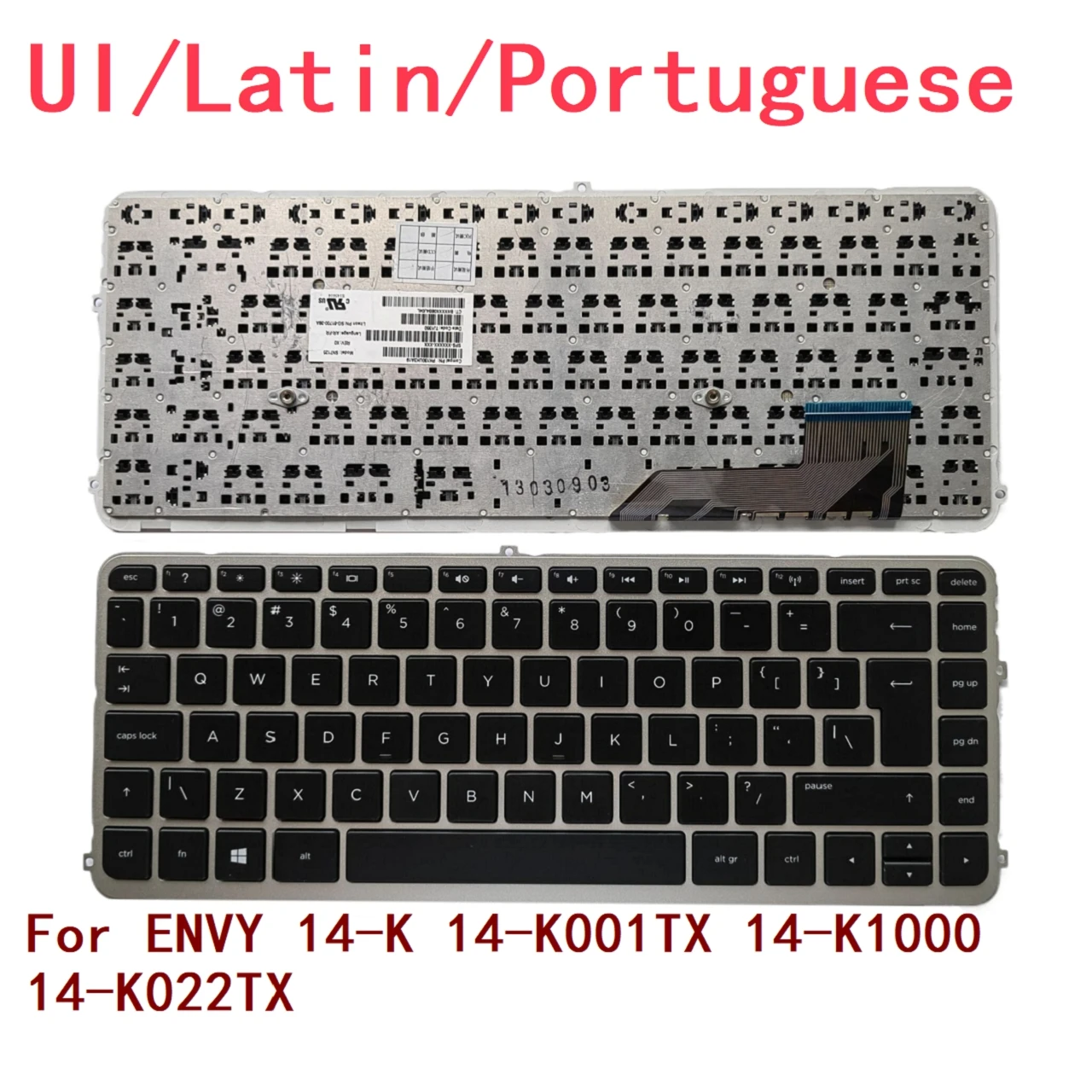 Teclado de ordenador portátil para HP ENVY 14-K 14-K001TX 14-K1000 14-K022TX, nueva interfaz de usuario, latino y portugués