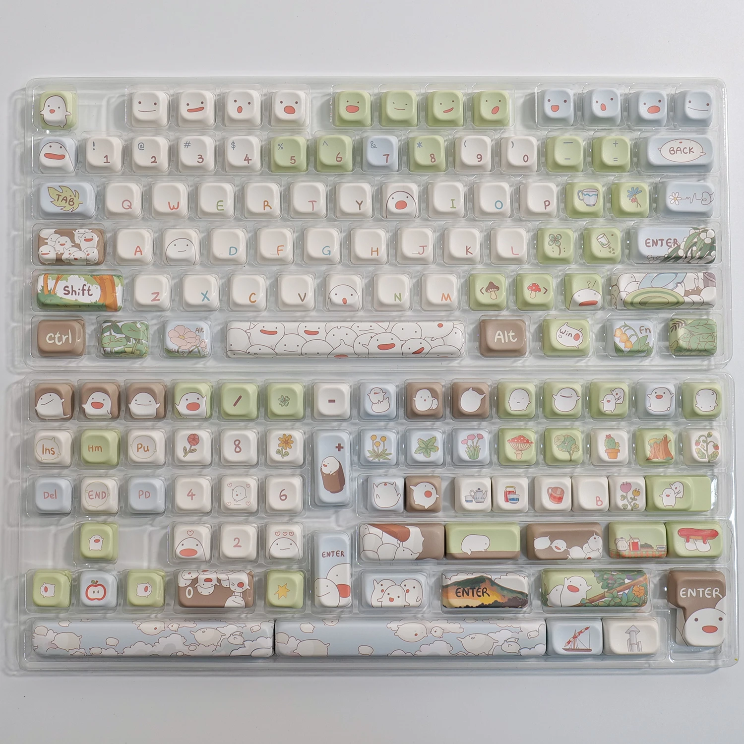 Teclas con temática Wala, teclas bonitas con perfil XOA, PBT, 5 caras, F75, F87, F99VGN, 141 teclas - imagen 5