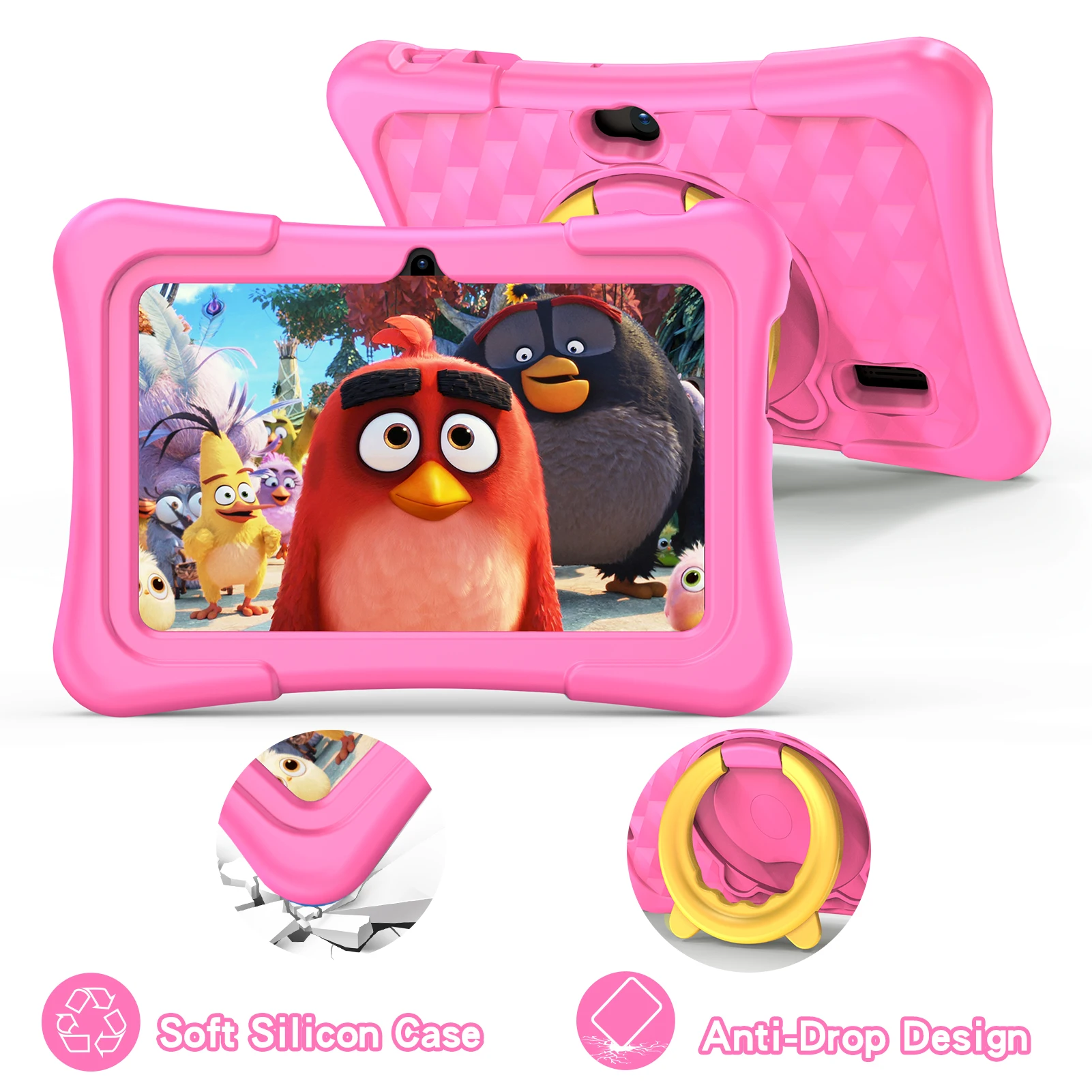 PRITOM Tablet infantil Android WiFi Bluetooth cámara funda resistente - imagen 2