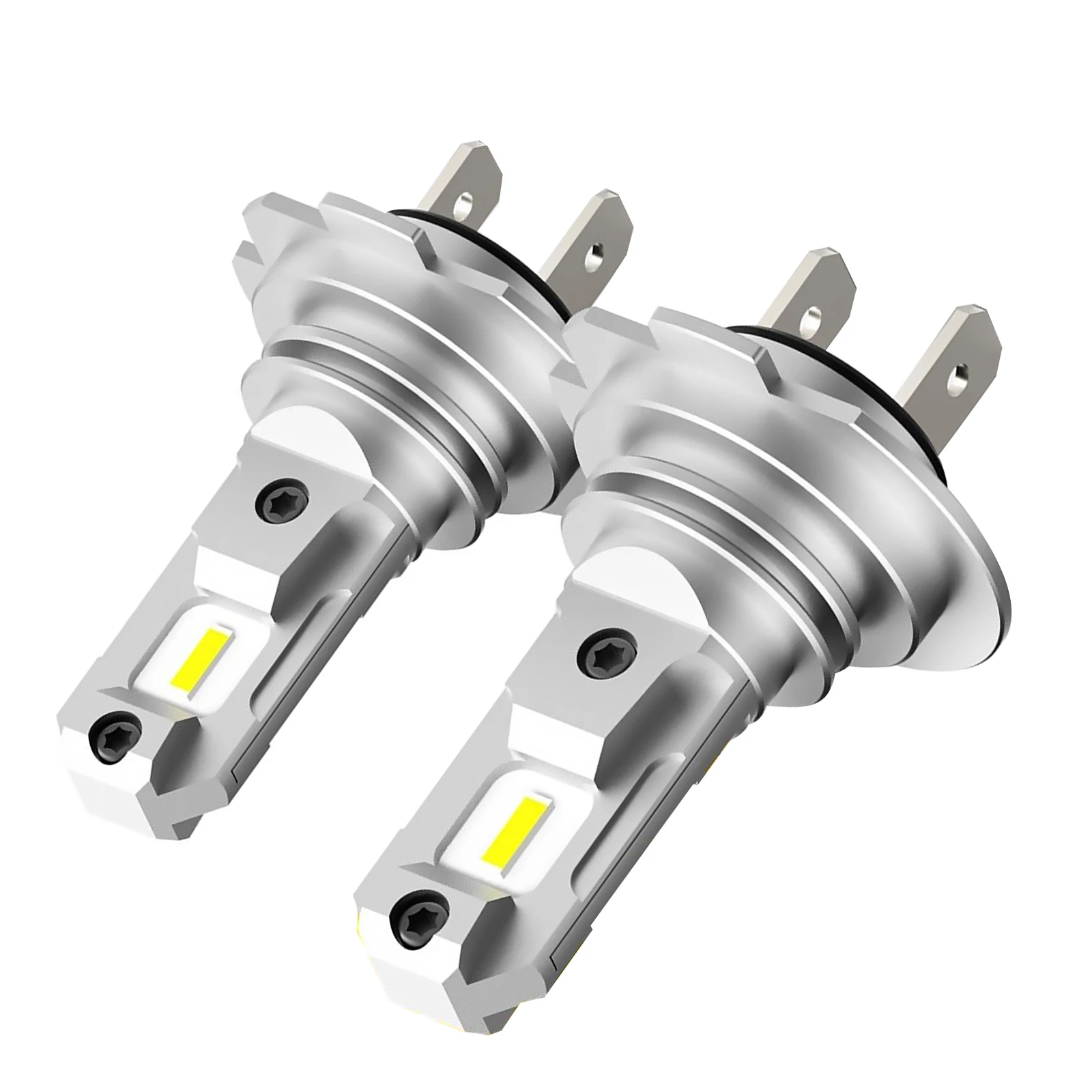 Bombilla LED H7 para faros delanteros de coche, minibombilla inalámbrica de 40W, 4000LM, 6500K, color blanco, 2 piezas - imagen 3