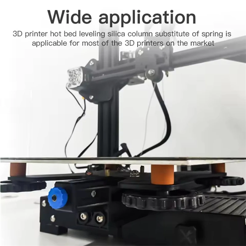 Pieza de impresora 3D, columna niveladora de cama caliente, nivelador de plataforma espaciadora sólida de silicona para CR10 Ender 3 V2 Prusa Anycubic Series Heatbed - imagen 4