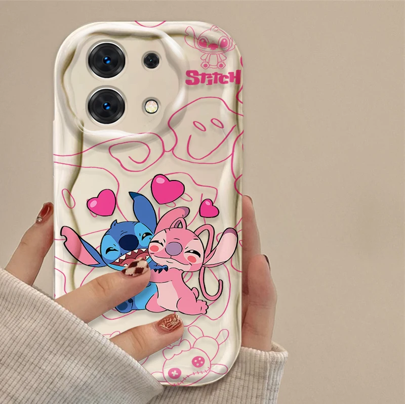 Funda de punto de dibujos animados de Disney para Xiaomi Redmi Note 14 13 12 11 10 Pro Plus 5G 9 14C 13C 4G 12C 10C 10S funda suave de silicona - imagen 2