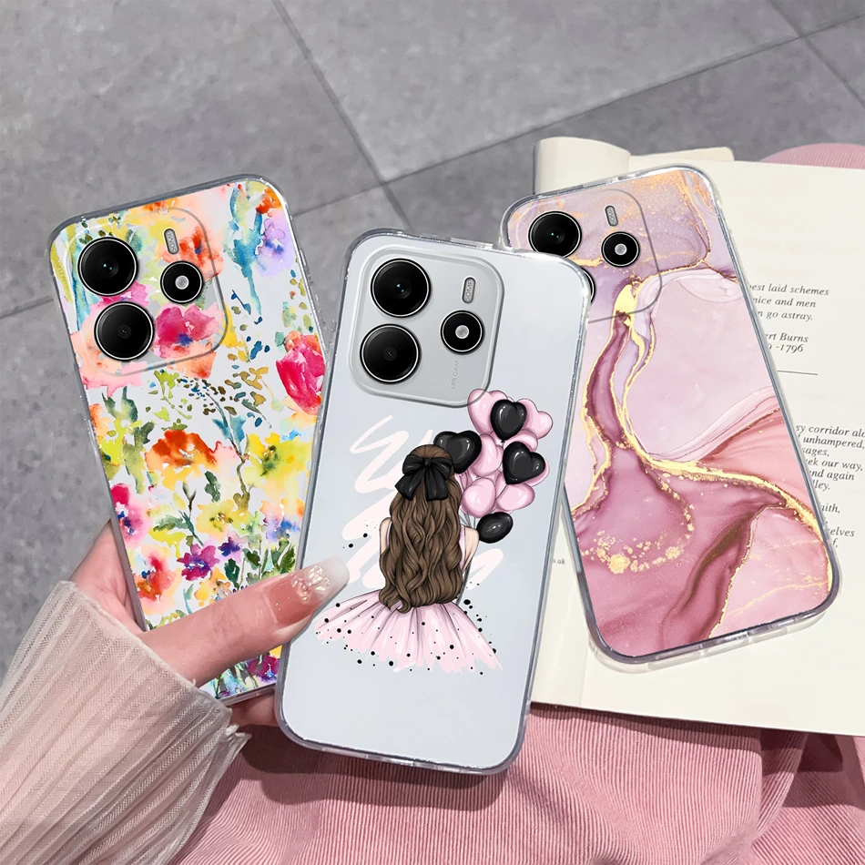 Para Redmi Note 14 Pro Plus funda Simple de moda transparente suave contraportada para Xiaomi Redmi Note14 4G 5G carcasa de teléfono transparente de TPU - imagen 5