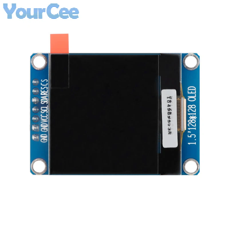 Pantalla OLED de 1,5 pulgadas Módulo de pantalla LCD blanca vista completa 1,5 "SPI/IIC SSD1327 Resolución 128*128 128x128 - imagen 2