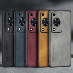 Para Huawei Nova Y63 funda de lujo de cuero PU funda de teléfono para Huawei Nova Y72 S Y72S contraportada de silicona a prueba de golpes protección completa