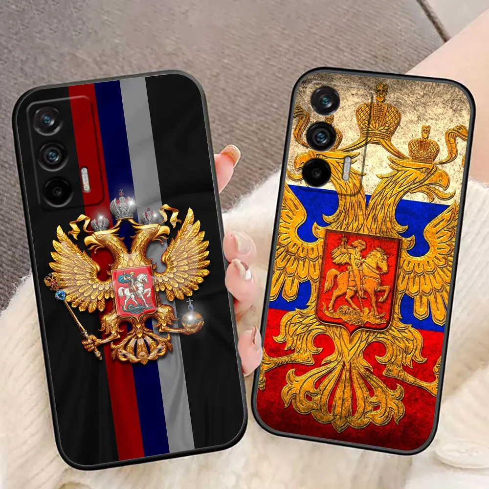 Funda de teléfono personalizada con emblema de banderas rusas para Realme C75 C65 C63 C55 C53 C35 C33 C30 C21Y C21 C20 C15 C11 GT NARZO 50 50I Funda - imagen 2