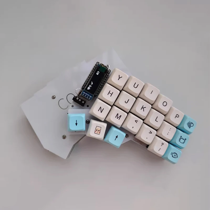 Crone Crkbd-teclado dividido inalámbrico, modo único/doble, Firmware RGB Zmk, teclado dividido personalizado, 42 teclas, teclado de programación DIY