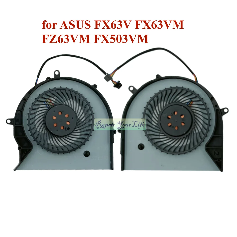 Ventilador de refrigeración CPU GPU para ASUS FX63V FX63VM FZ63VM FX503VM S5AM GL703 ROG Strix GL703VM GL503VM serie DFS 552012 Ventiladores más frescos M00T