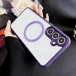 Funda Samsung M33 M35 M55 MagSafe – Transparente Carga Magnética