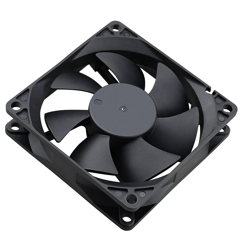 2 uds Gdstime 8020 ventilador enfriador de CPU 80mm 8cm 2PIN radiador 80x20mm DC 12V 24V sin escobillas silencioso ordenador PC caja ventilador Axial de refrigeración - imagen 4