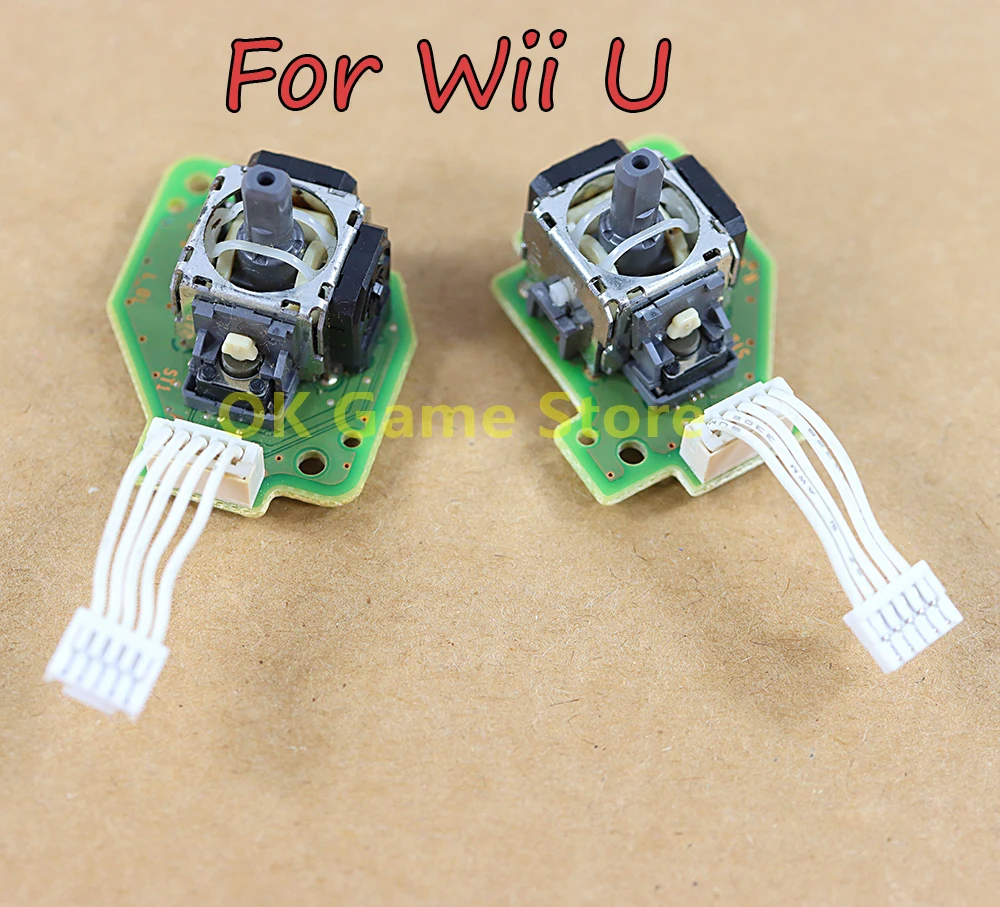 Joystick 3D con Cable para Wii U, mango Original usado, balancín izquierdo y derecho, módulo de Joystick 3D, reemplazo de consola de juegos, 1 ud.