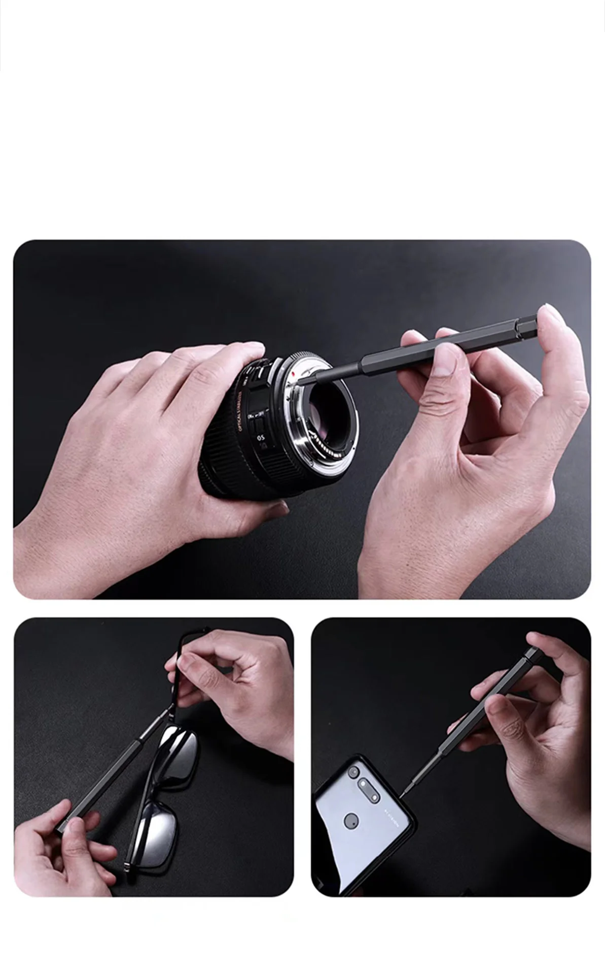 Juego de destornilladores de precisión 25 en 1, destornillador Se, cabeza plana Hexagonal, cabeza de destornillador magnético para PC celular, reloj, gafas de cámara - imagen 4