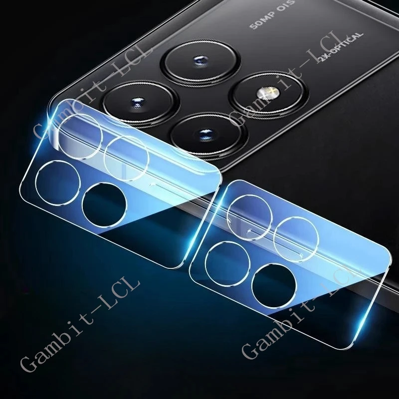 2 uds película de lente de cámara 3D para Xiaomi Poco X6 Pro 5G PocoF6 F6 X6Pro Redmi K70 K70E cubierta protectora de vidrio templado Original