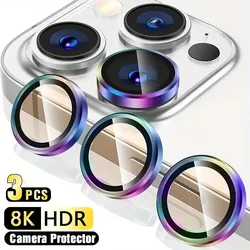 Protector de lente metálico para cámara iPhone 11-16 Pro Max