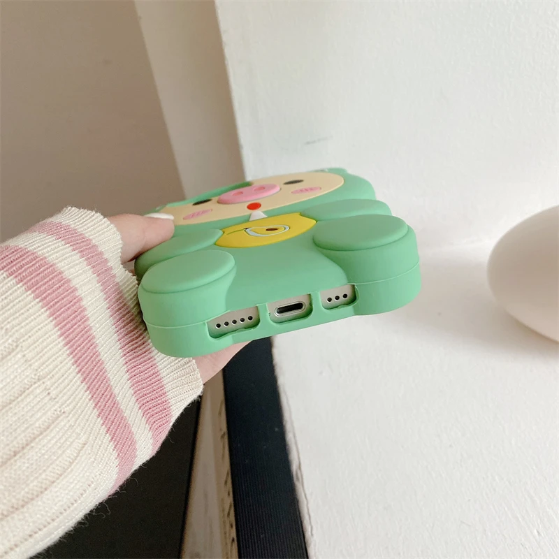 Funda de silicona suave con dibujos de animales para IPhone, carcasa protectora con diseño de cerdo bonito para modelos 13, 12, 14, 15 Pro Max, 11, 14Pro, 13Pro y 15 Pro - imagen 4