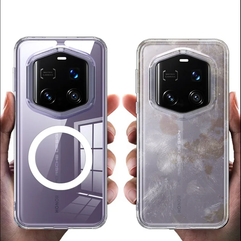 Funda magnética translúcida Magsafe para Honor Magic 7 6 RSR Magic7 Pro Magic 6 Pro Honor 300 Pro 200 100 cubierta acrílica mate - imagen 4