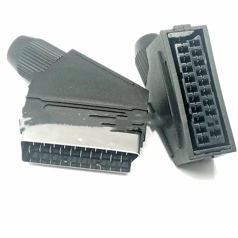 Adaptador de enchufe RGB de 21 pines con conector de soldadura Euro SCART macho - imagen 5