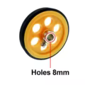 Orificios de 8 mm