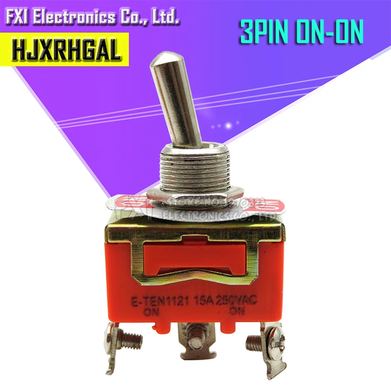 Interruptores de palanca en miniatura, 1 piezas, E-TEN1322, E-TEN1321, E-TEN1221, E-TEN1122, 15A/250V, 1322, 1321, 1221, - imagen 3