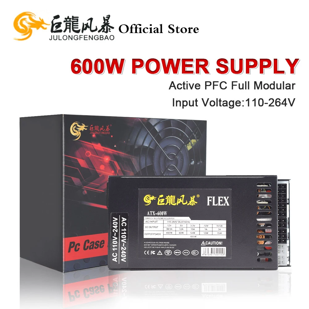 ENP-7660B Fuente 600W Modular Flex ATX 1U Gaming