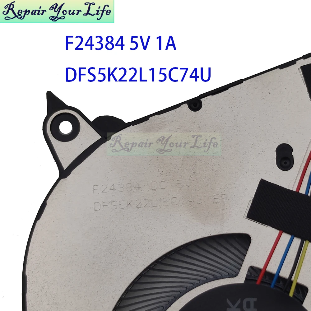 Ventilador de CPU de refrigeración para ordenador portátil para ASUS Vivobook 16 Flip TP3607S TP3607SA TP3607 ventiladores de radiador 13NB1510P01111 13N1-KBP0B11 F24384 - imagen 4
