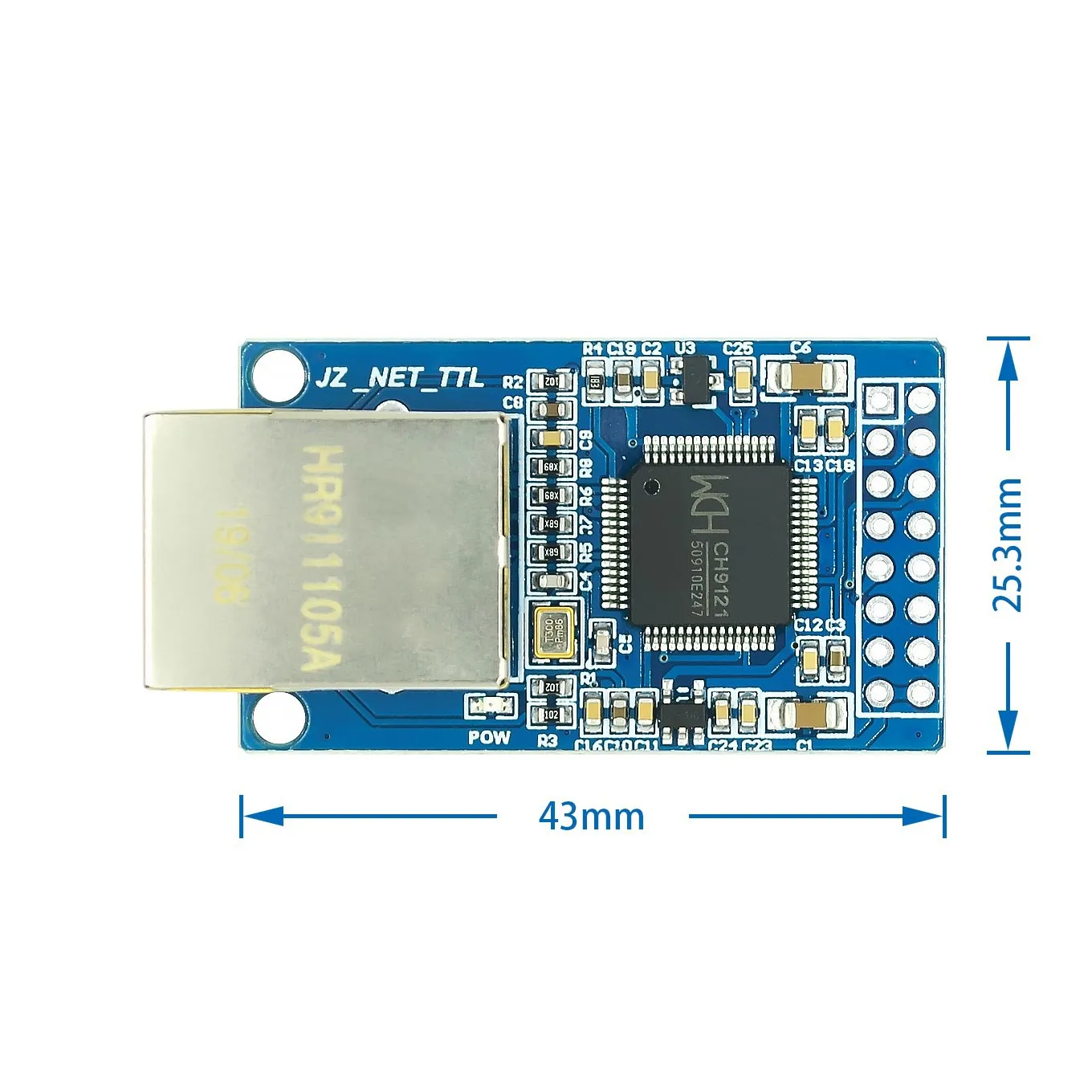 Puerto serie CH9121 a módulo de red Ethernet, módulo de transmisión TTL, microcontrolador Industrial STM32 - imagen 4