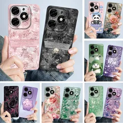 Para itel S23 Plus funda de teléfono S681LN funda moda simplicidad pintura al óleo Floral suave carcasa de silicona líquida para itel S23 + Fundas