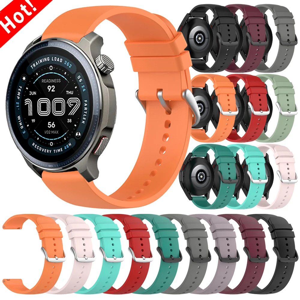 Correa deportiva de silicona de 20mm y 22mm para AMAZFIT BALANCE 2 GTS 4 mini GTS/GTR 2e 3 4, Correa de repuesto para pulsera AMAZFIT BIP 6 5