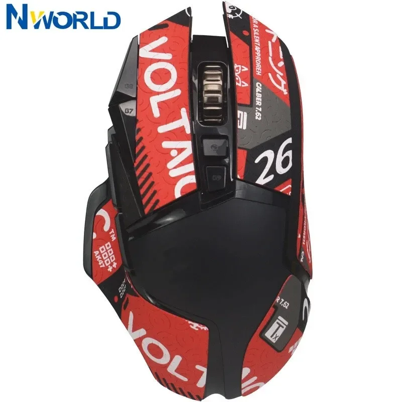 La pegatina antideslizante para ratón es aplicable para Logitech G502, piel de lagarto absorbente de sudor, pegatina protectora antisudor y antidesgaste