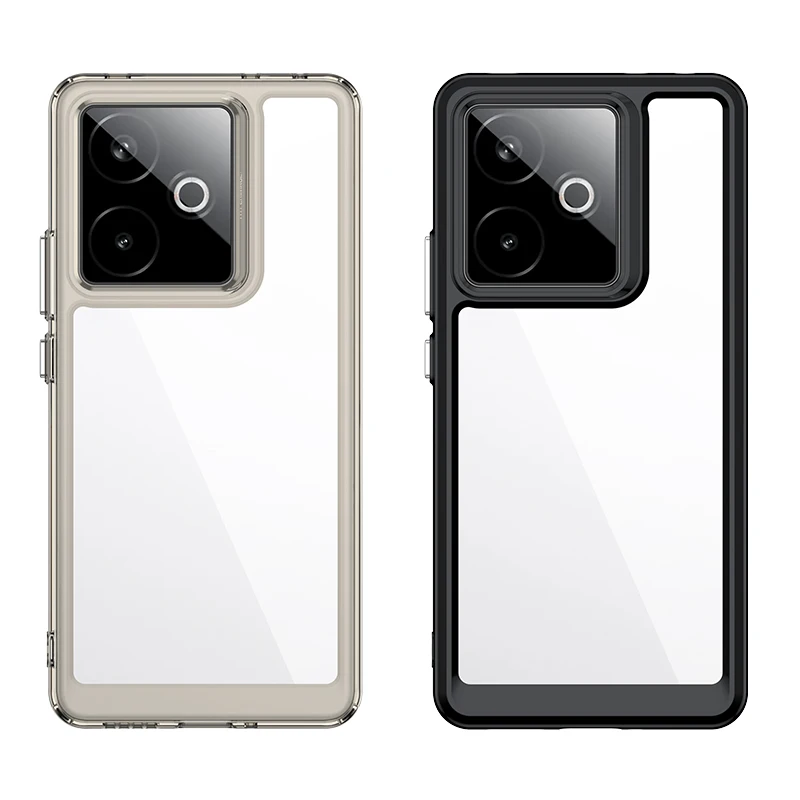 Para Realme GT7 Funda transparente Realme GT 7 7T Funda Coque Funda dura translúcida borde suave a prueba de golpes parachoques de teléfono Realme GT 7 - imagen 3