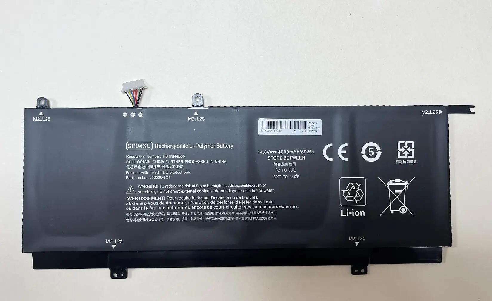 Batería SP04XL para ordenador portátil HP Spectre Chromebook, x360, 13-AP0000NA, AP0050TU, 14-DA0011DX, HSTNN-OB1B, HSTNN-IB8R - imagen 2