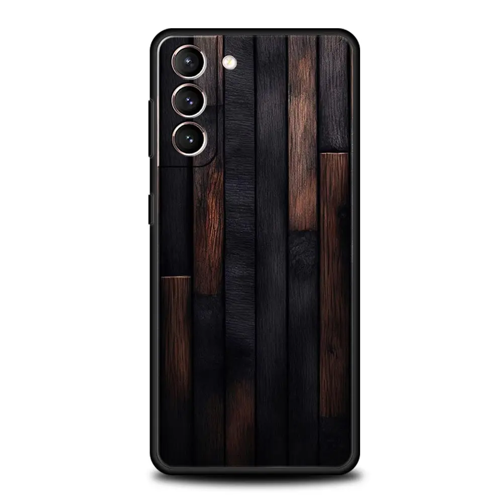 Funda de teléfono de madera geométrica de bosque para Samsung Galaxy S24, S23, S22, S20 Ultra, S21 FE, 5G, S10, S9 Plus, S10E, S8, funda de silicona suave - imagen 5