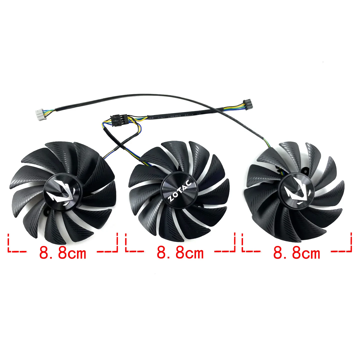 GA92S2U para ZOTAC RTX4070 4070S 4070ti 4070tiS 4080 TRINITY ventilador de repuesto para tarjeta gráfica - imagen 2