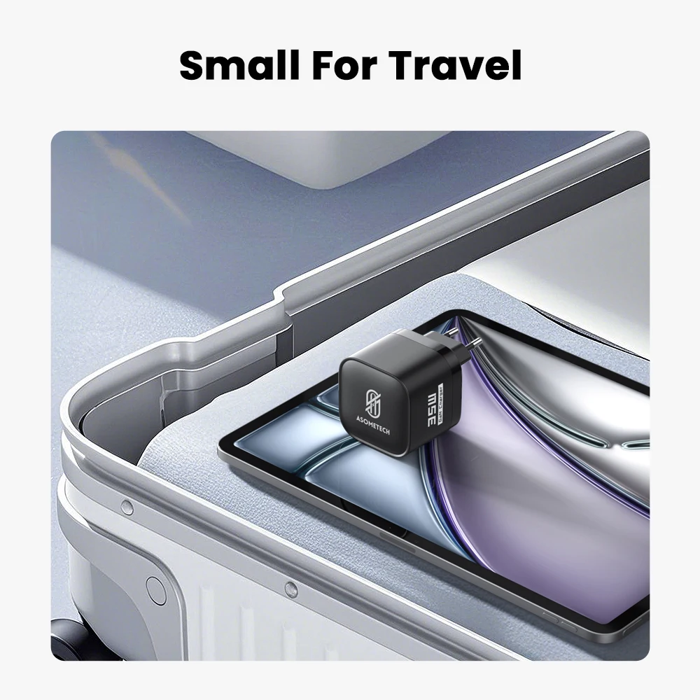 Cargador USB GaN de 35W con Cable retráctil tipo C, cargador rápido de 3 puertos QC3.0 PD3.0 PPS para iPhone 16 15 14 Samsung Xiaomi Tablet - imagen 5