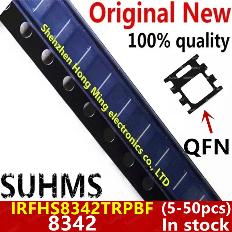 (5-50 piezas) 100% nuevo IRFHS8342TRPBF IRFHS8342 IRS8342 IRH8342 IRS 8342 QFN-6