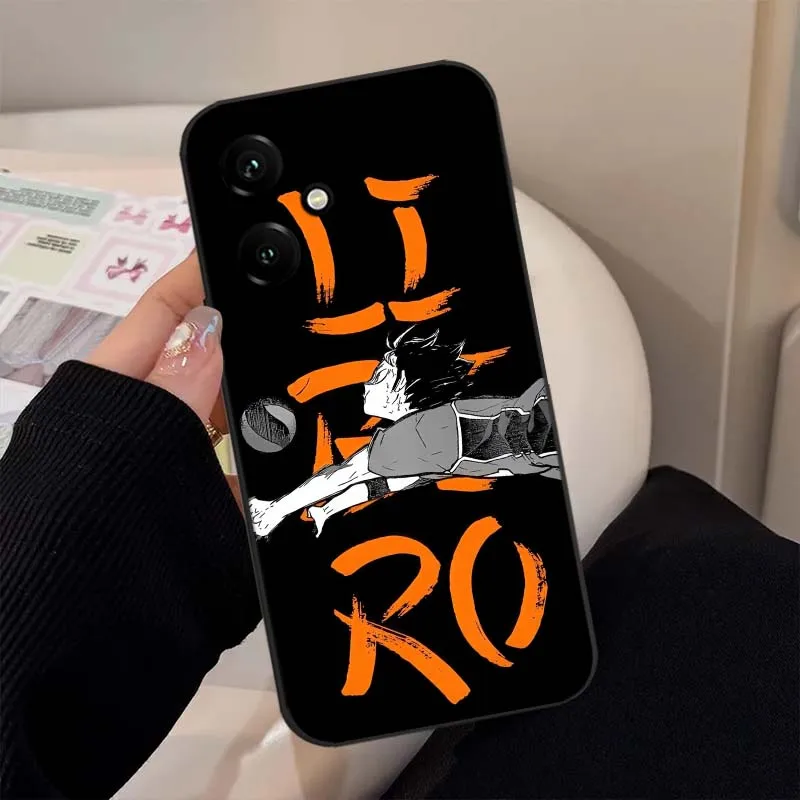 Funda de Anime Nishinoya Yuu para Honor Magic4 3 400 300 200 100 90 Ultra GT Lite Pro Plus Power 5G funda de teléfono negra - imagen 3