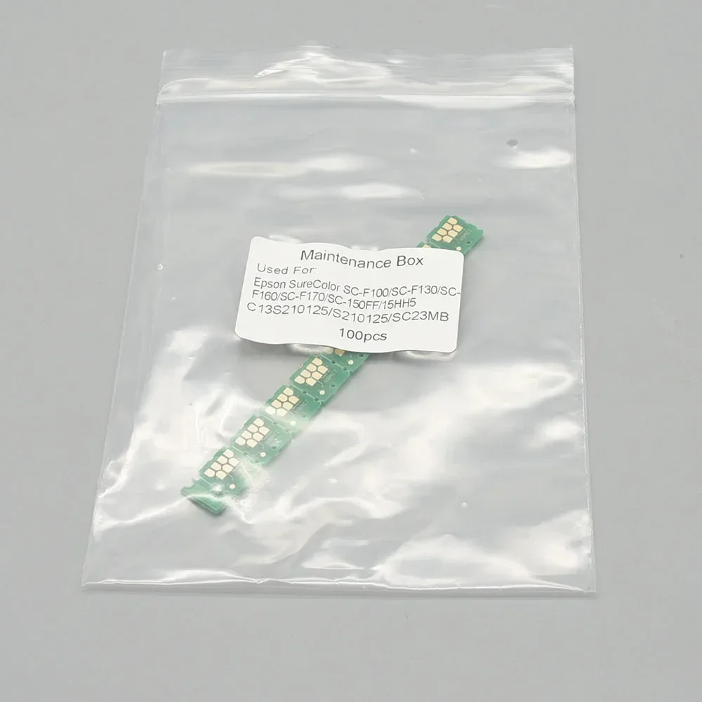 Chip de caja de mantenimiento de tinta Compatible SC23MB, 5 uds., para tanque de impresora Epson SureColor F170 F160 F130 F100 C13S210125 - imagen 2