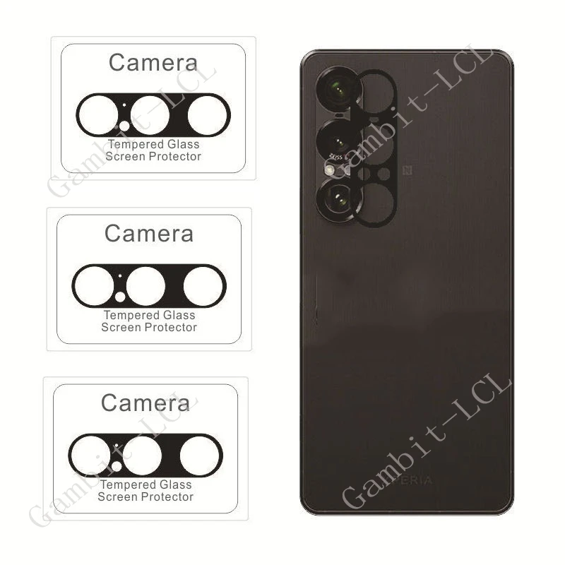 Lente de cámara 3D para Sony Xperia 1 VII vidrio templado en Xperia1VII Xperia1 1VII Xperia1VI 10 VI película protectora de pantalla trasera