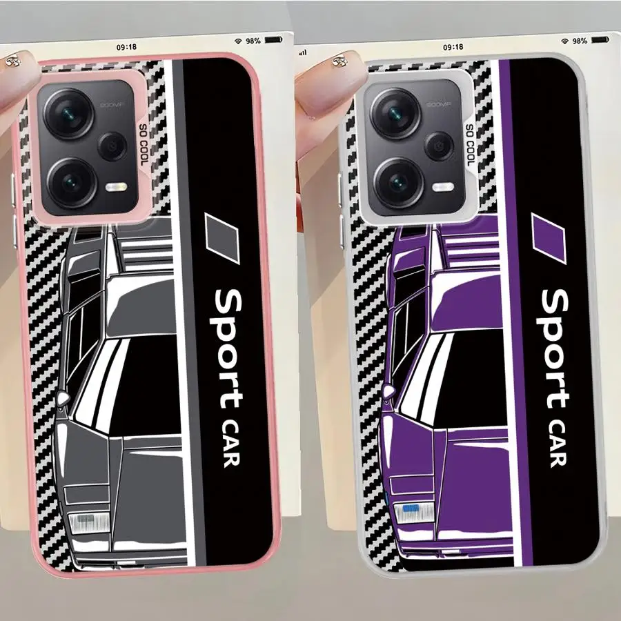 Funda trasera para teléfono Xiaomi Mi 12T Pro 13T 11 Lite Sport Car