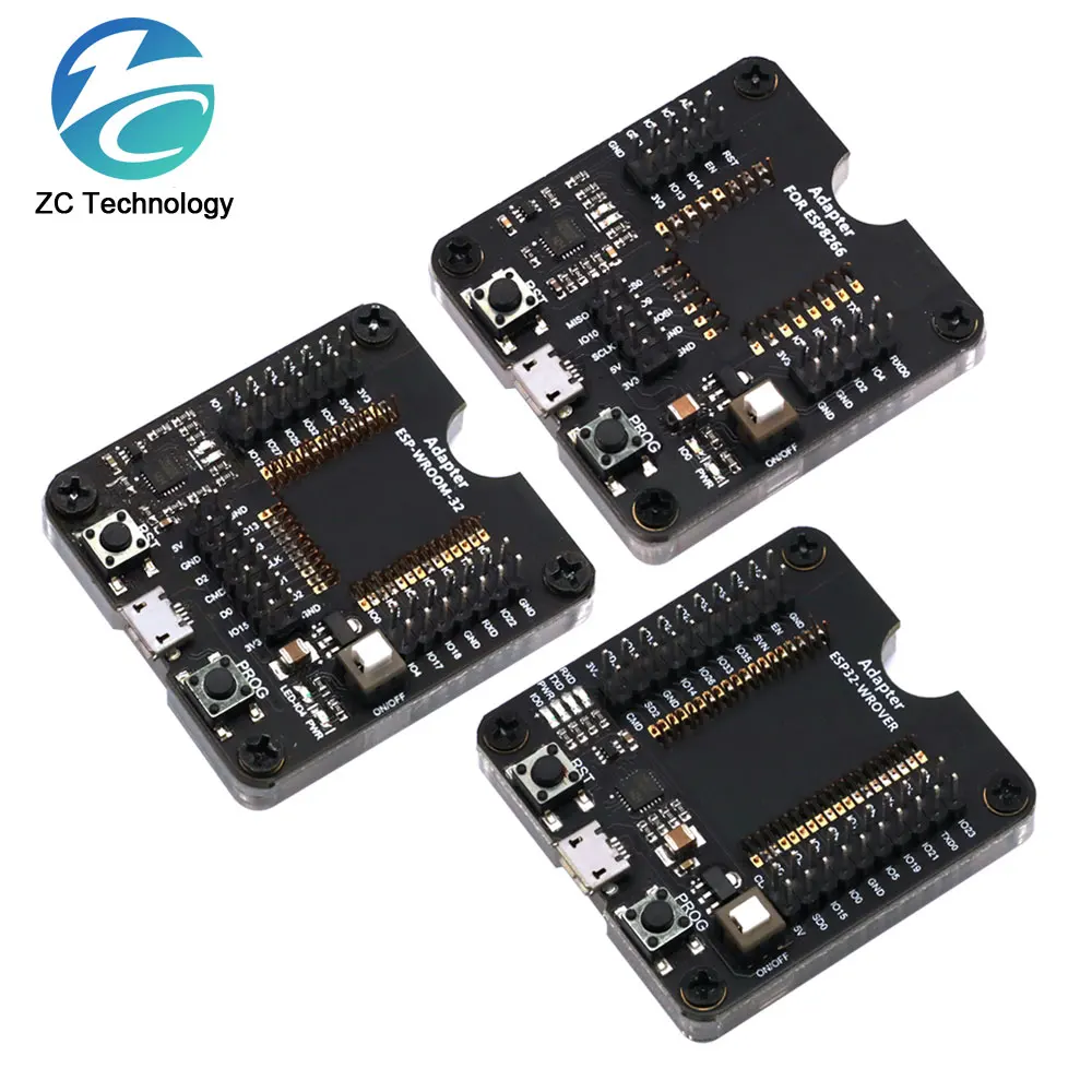 Placa de desarrollo ESP8266, ESP-WROOM-32, ESP32-WROVER, Esp32, placa de prueba, herramienta de fijación ardiente, descargador ESP-12F para/07S/12S - imagen 3