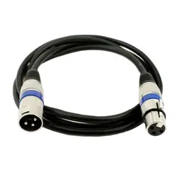 Cable XLR Macho-Hembra 3 Pines Audio Estéreo