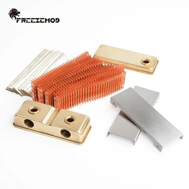 FREEZEMOD-Radiador de cocción de agua 360 PC, disipador térmico refrigerado por agua de cobre, 12 canales, 45mm de espesor para sistema de refrigeración por agua - imagen 5