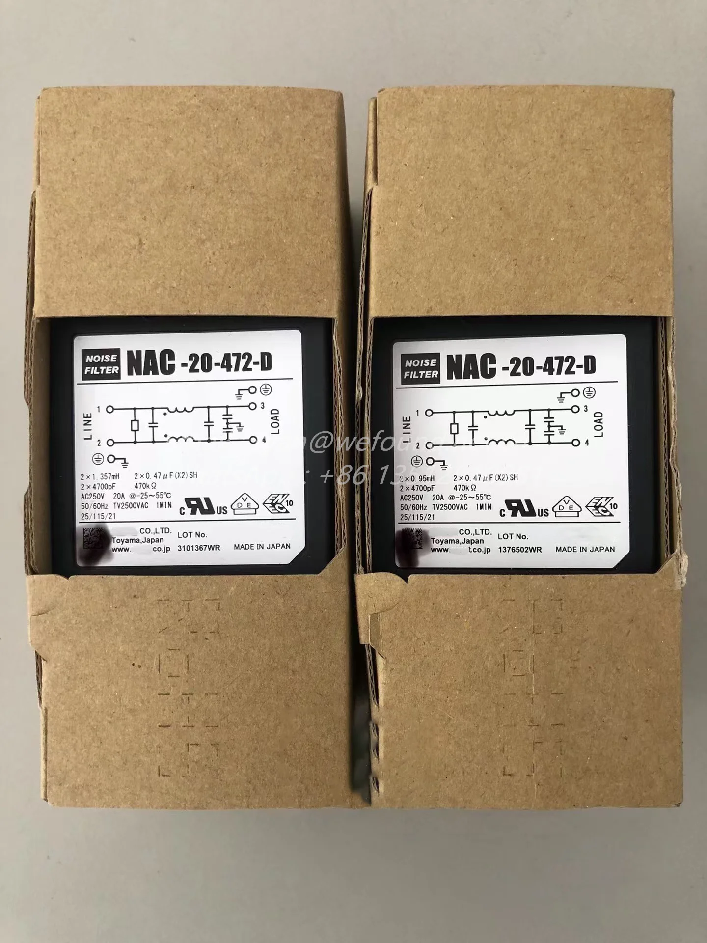 NAC-20-472-D para filtro de ruido COSEL - imagen 2