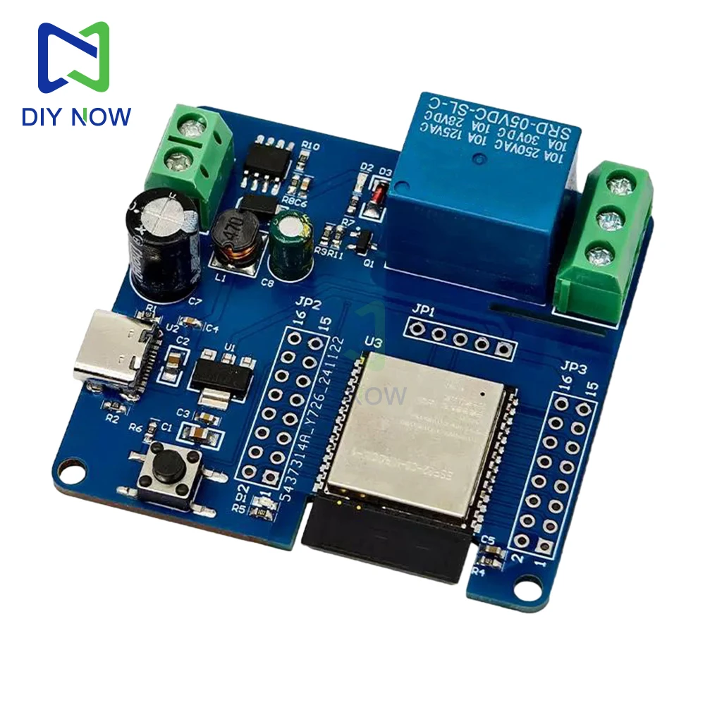 Módulo de relé único Esp32-C6 Módulo de placa de desarrollo Wifi Bt DC 5-60V ADC de 12 bits y sensor de temperatura para control inalámbrico - imagen 2