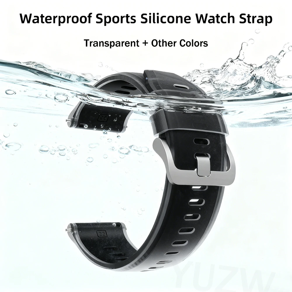 Correa de silicona de dos tonos de 22mm para Suunto RACE 2 S/Run/Ocean/Correa de reloj inteligente Vertical para pulseras Suunto 5 9 Peak Pro - imagen 4