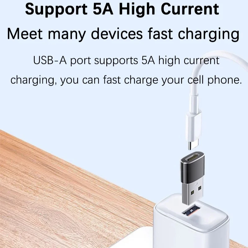 Adaptador OTG USB C hembra a USB A macho, sincronización de datos de carga rápida, Compatible con MacBook Pro Air iPad Surface Galaxy, 1-6 uds. - imagen 3