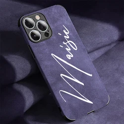 Funda Personalizada iPhone 17 Pro Max – Piel Sintética con Nombre