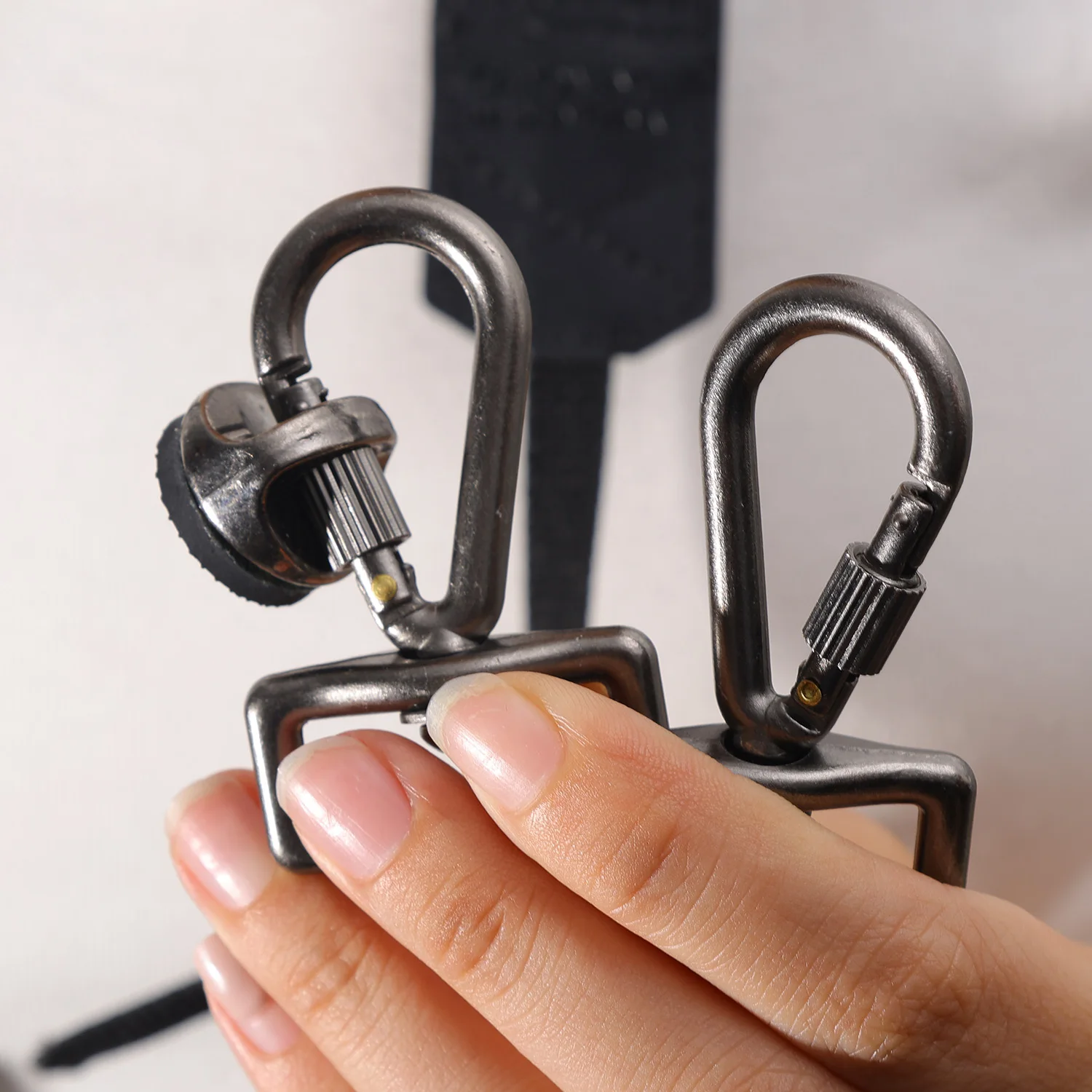 Correa para el cuello de la cámara de 1/4 ", soporte de tornillo, gancho mosquetón para cámara, Kit de liberación rápida para cámaras Nikon Sony DSLR, hebilla de gancho para hombro - imagen 3