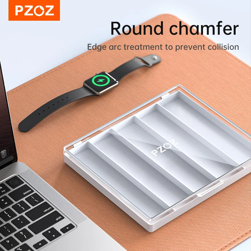 PZOZ-caja de plástico para Apple Watch S9 S8, caja transparente para reloj inteligente, accesorios de piezas pequeñas, bolsas - imagen 4